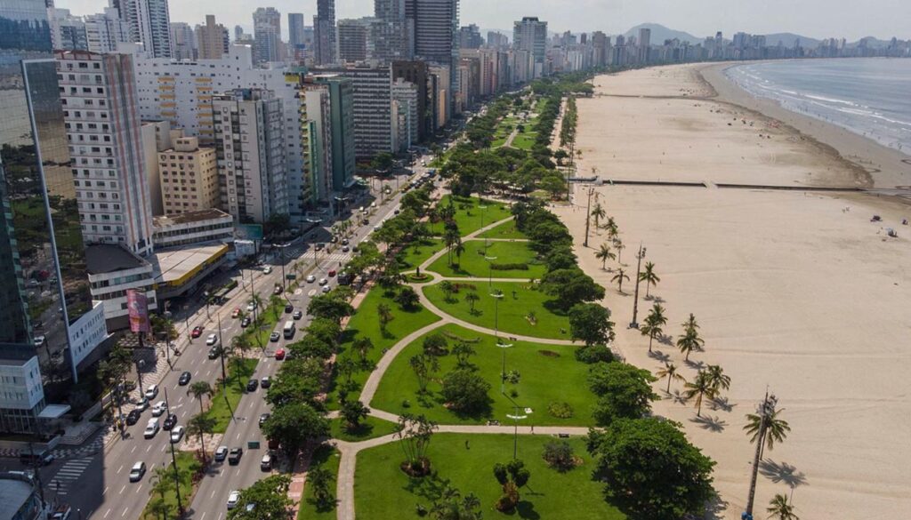 Sentido Sul Cidade Santos 225 km